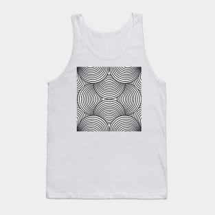 Abstract Black And White Tank Top